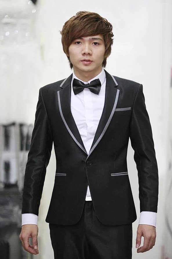 Tuxedo Viền Bạc Thanh Lịch