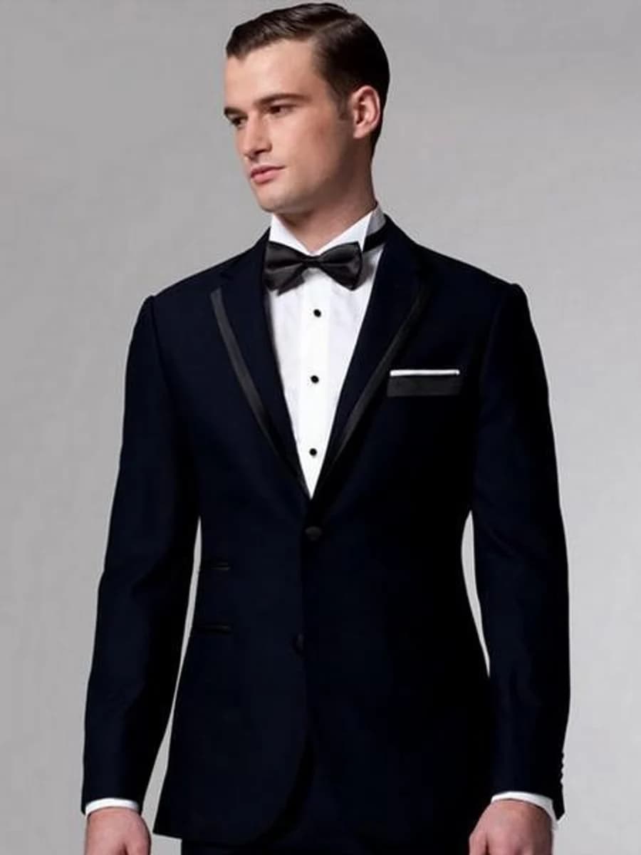 Tuxedo Navy Viền Satin