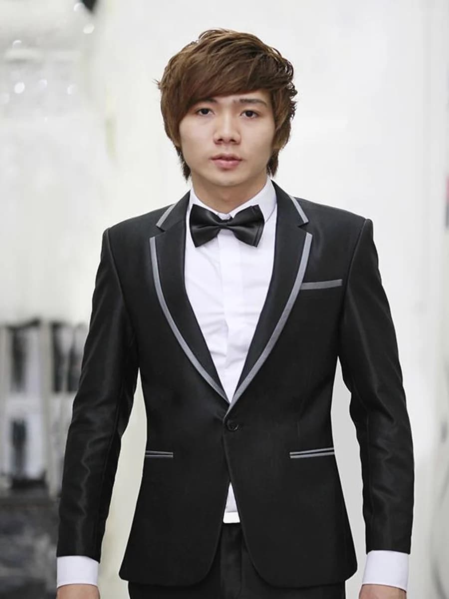 Tuxedo Viền Bạc Thanh Lịch