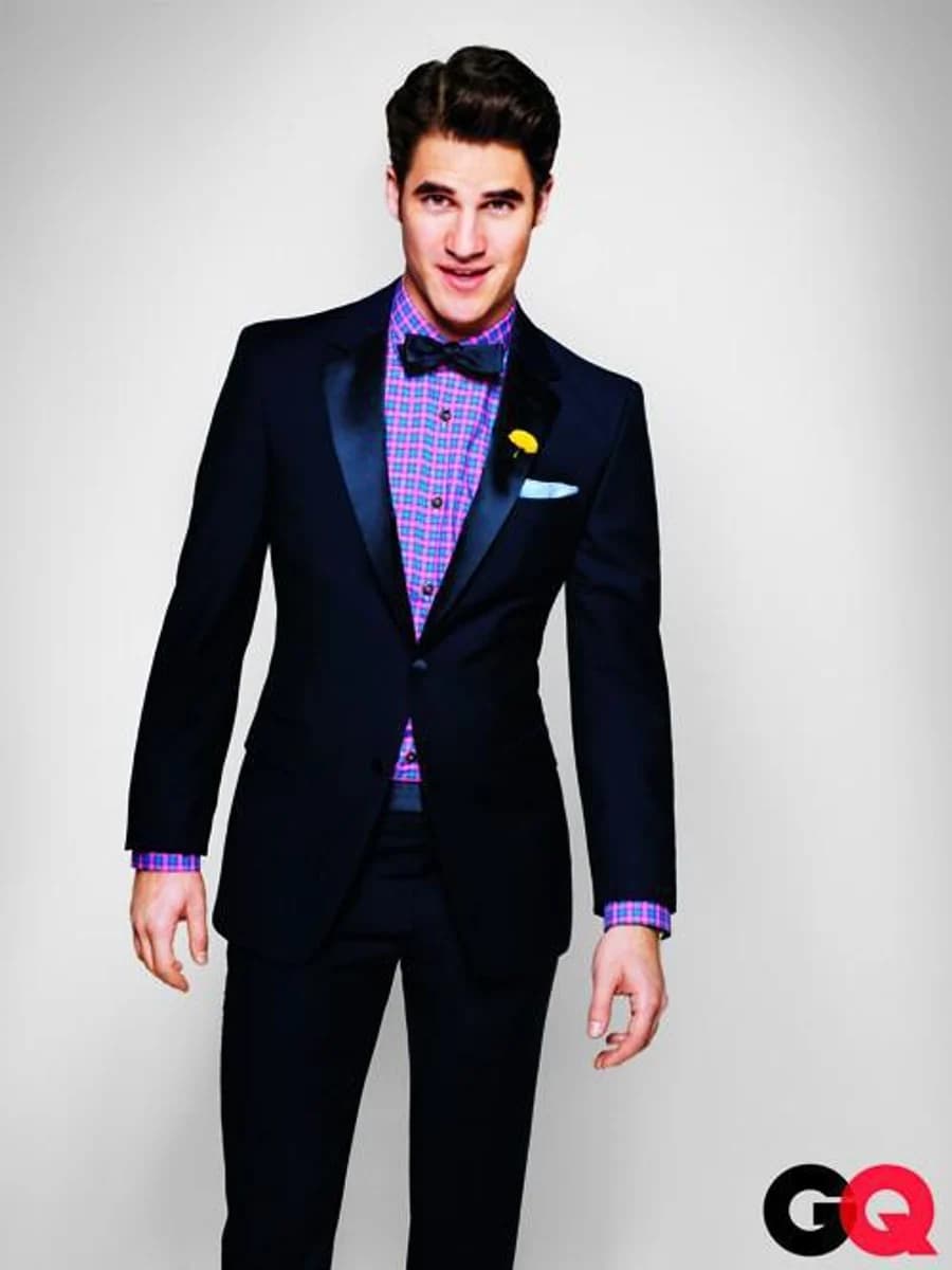 Tuxedo Navy Phối Sơ Mi Caro