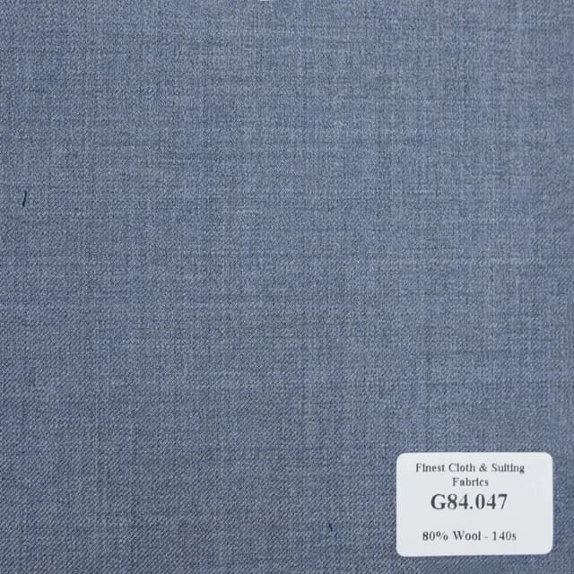 G84.047 Kevinlli V7 - Vải Suit 80% Wool - Xanh xám