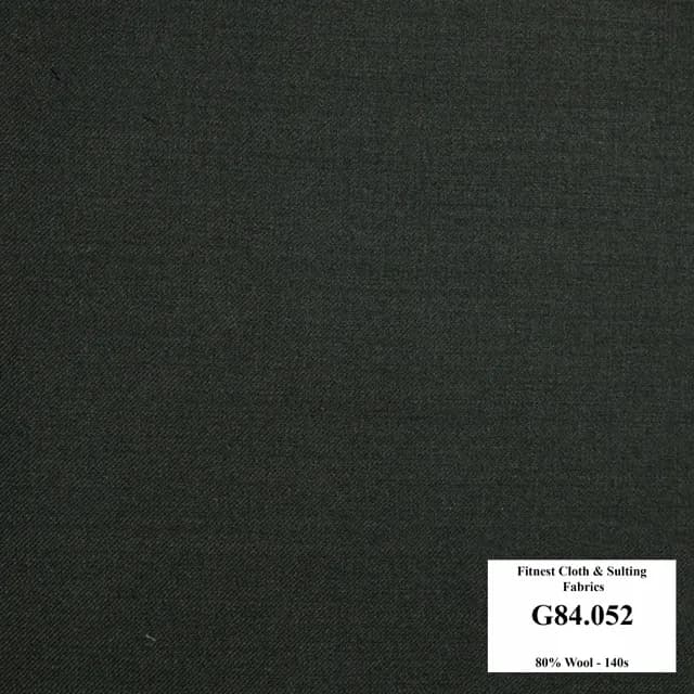 G84.052 Kevinlli V7 - Vải Suit 80% Wool - Đen