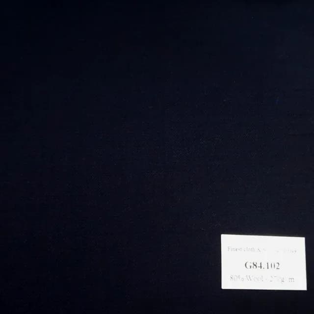 G84.102 Kevinlli V7 - Vải Suit 80% Wool - Xanh đen