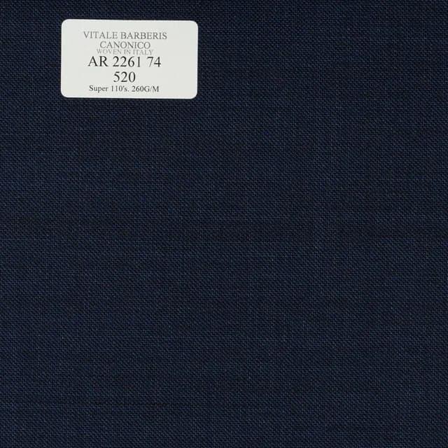 AR 2261 74 CANONICO - 100% Wool - Xanh Dương Trơn