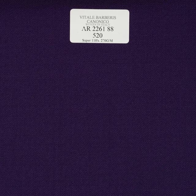 AR 2261 88 CANONICO - 100% Wool - Tím Trơn