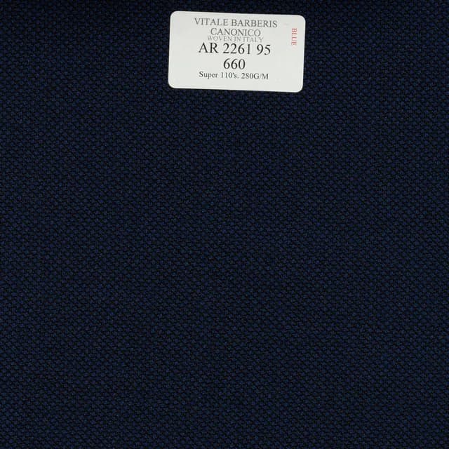 AR 2261 95 CANONICO - 100% Wool - Xanh Dương Trơn