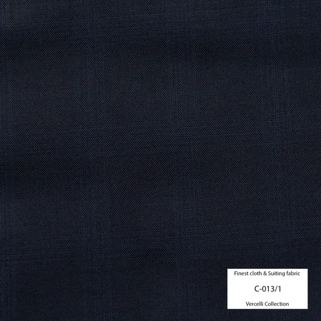 C013/1 Vercelli VIII - 95% Wool - Đen xám Caro ẩn