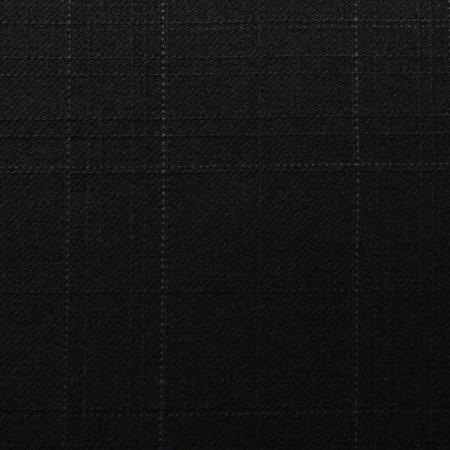 D549/3 Vercelli CV - Vải Suit 95% Wool - Xanh Dương Caro Đen