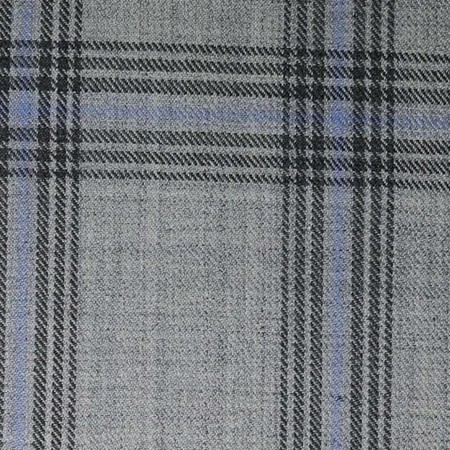 D610/1 Vercelli CX - Vải Suit 95% Wool - Xám Caro