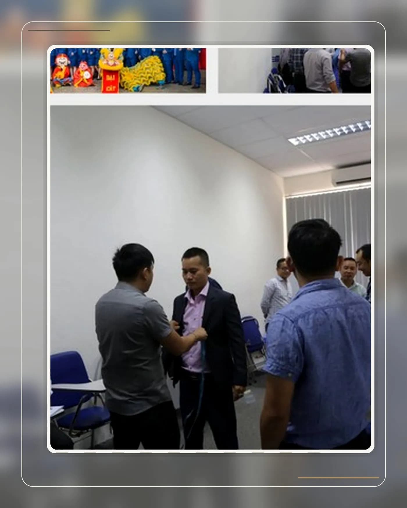 Nghệ nhân Mon Amie tư vấn chọn bản ve áo suit cân đối cho khách vai rộng