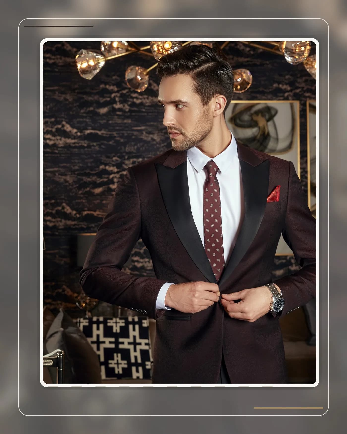 Bộ dark suit may đo trang trọng — khi nào suit thường là đủ và không cần tuxedo