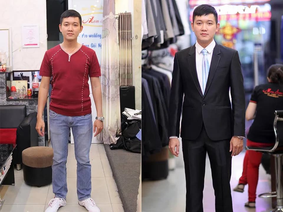Trước & Sau may đo — Mon Amie