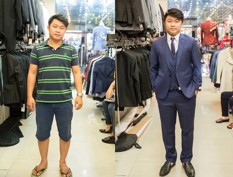 Trước & Sau may đo — Mon Amie