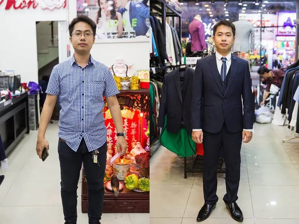 Trước & Sau may đo — Mon Amie