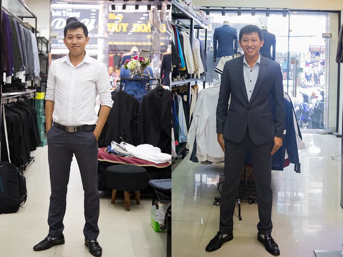 Trước & Sau may đo — Mon Amie