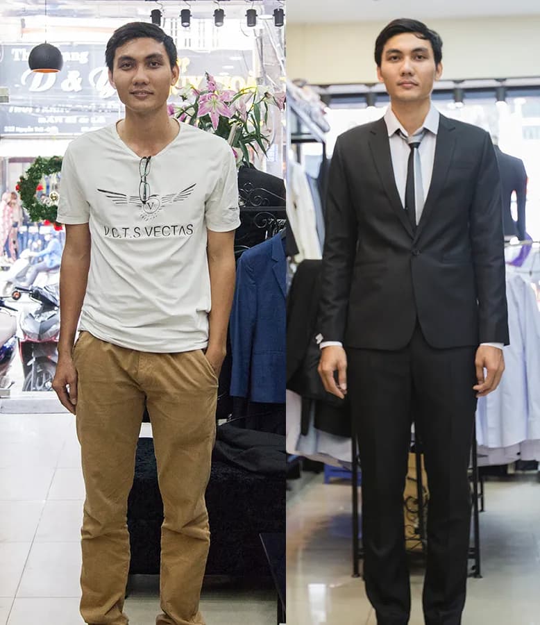 Trước & Sau may đo — Mon Amie