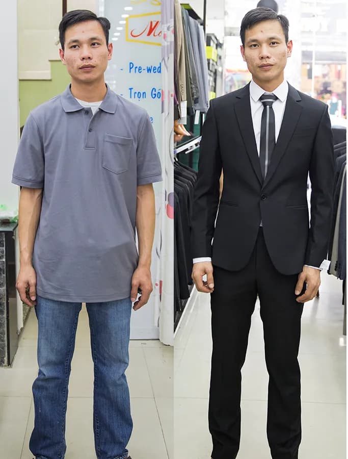 Trước & Sau may đo — Mon Amie
