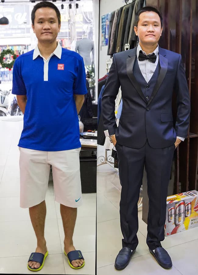 Trước & Sau may đo — Mon Amie