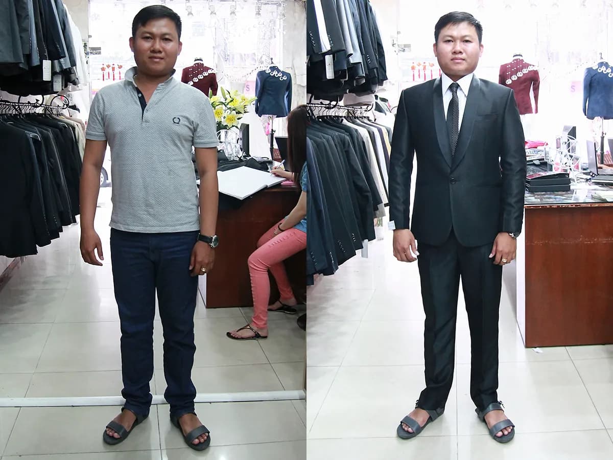 Trước & Sau may đo — Mon Amie