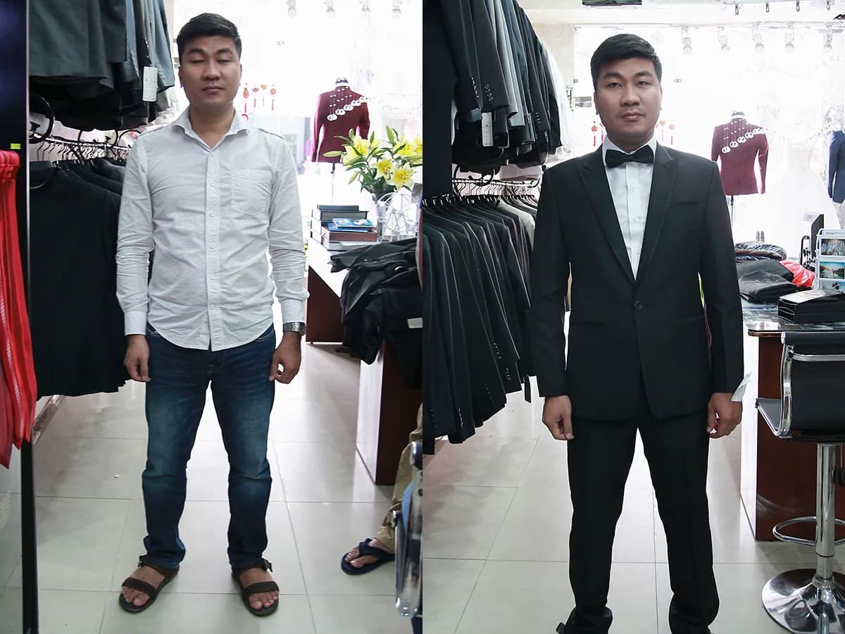 Trước & Sau may đo — Mon Amie