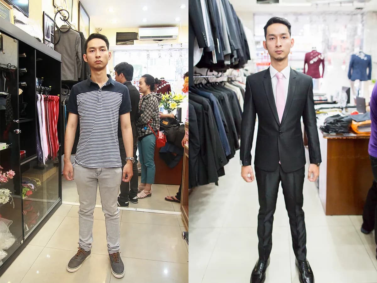 Trước & Sau may đo — Mon Amie