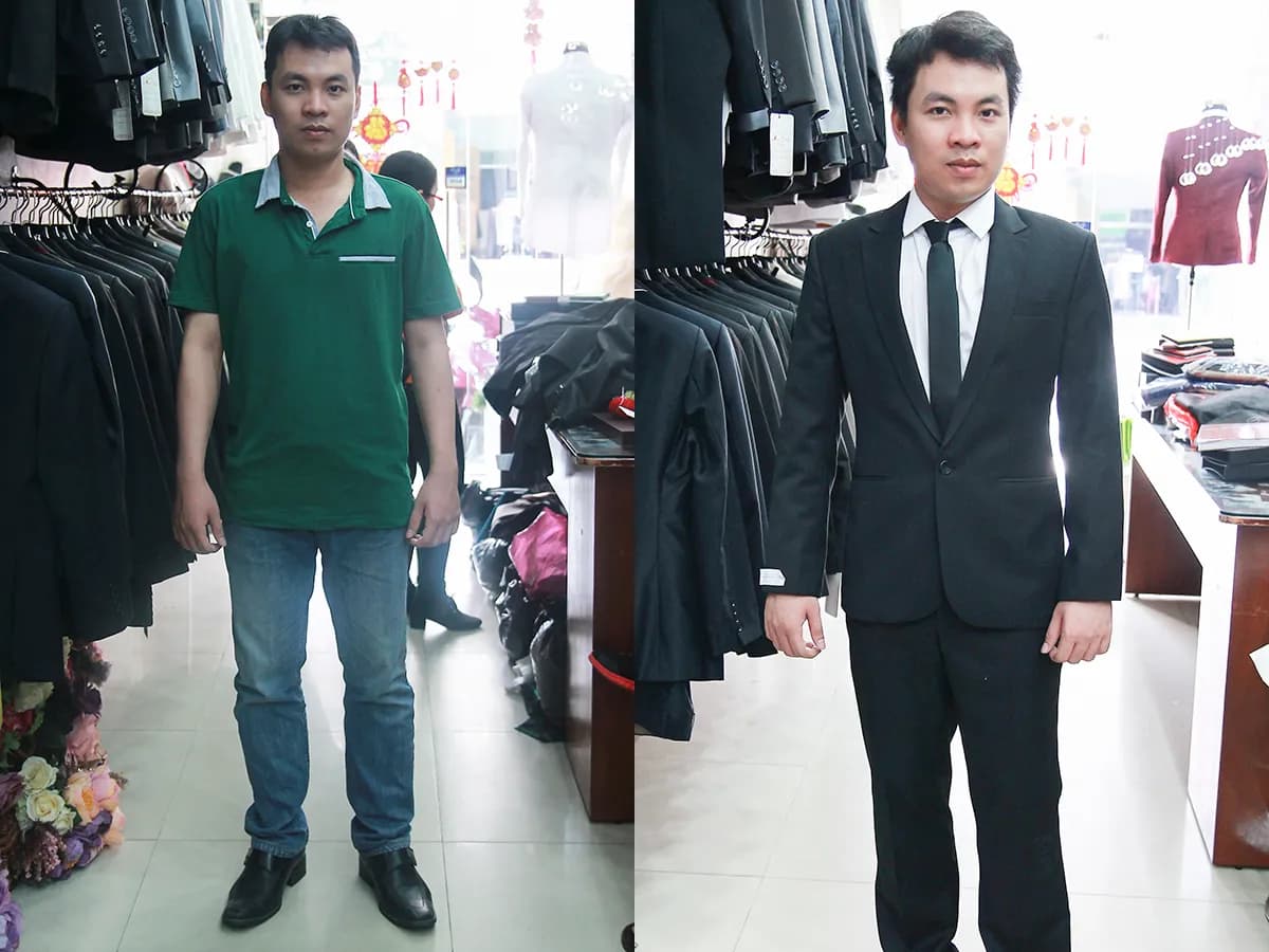 Trước & Sau may đo — Mon Amie
