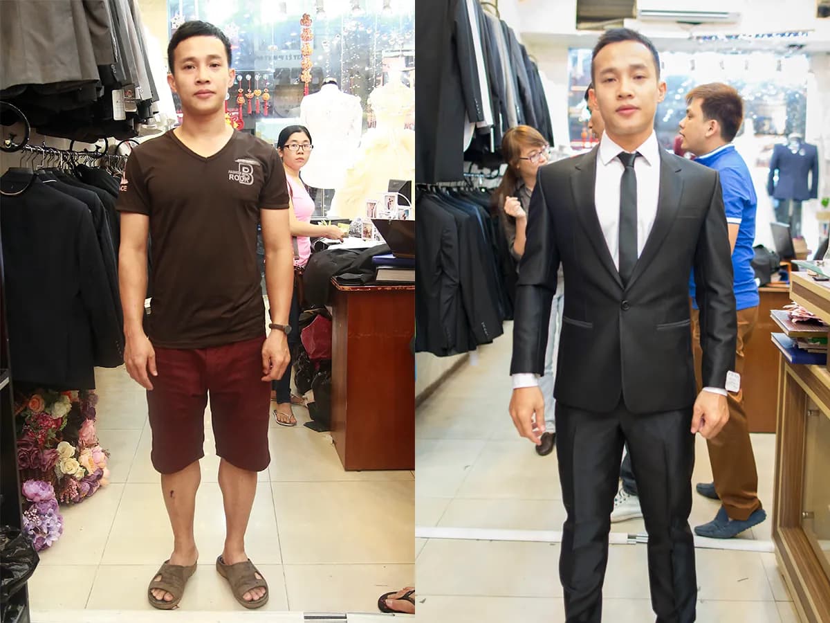 Trước & Sau may đo — Mon Amie