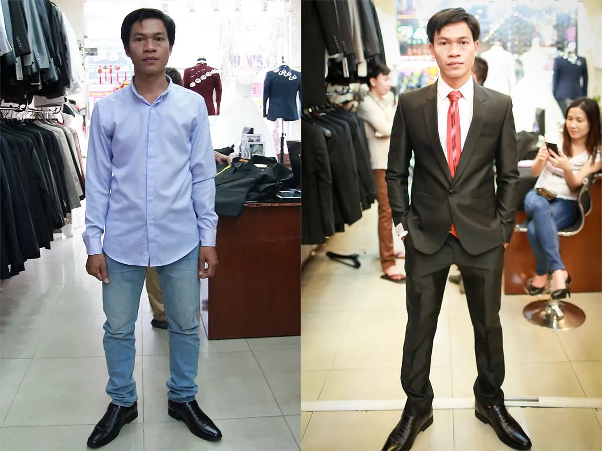 Trước & Sau may đo — Mon Amie