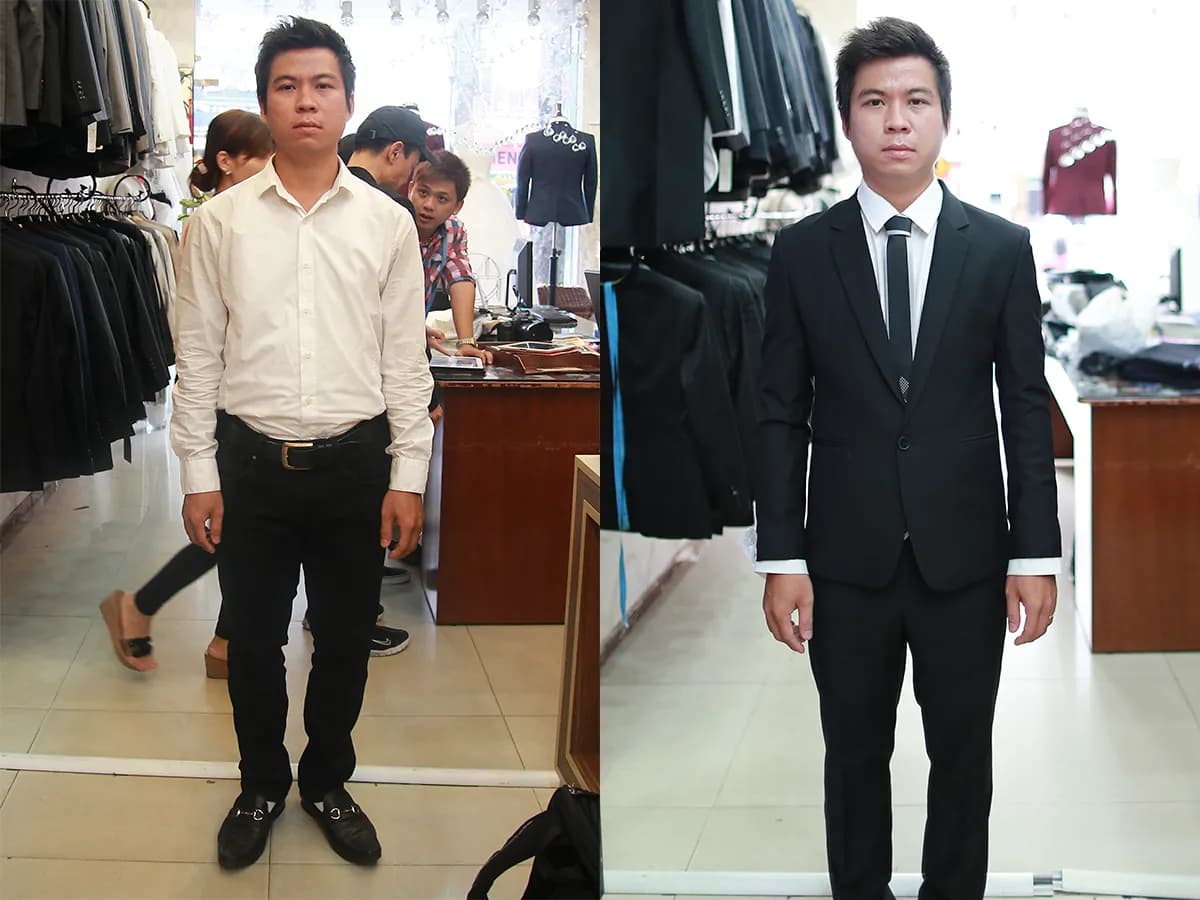 Trước & Sau may đo — Mon Amie