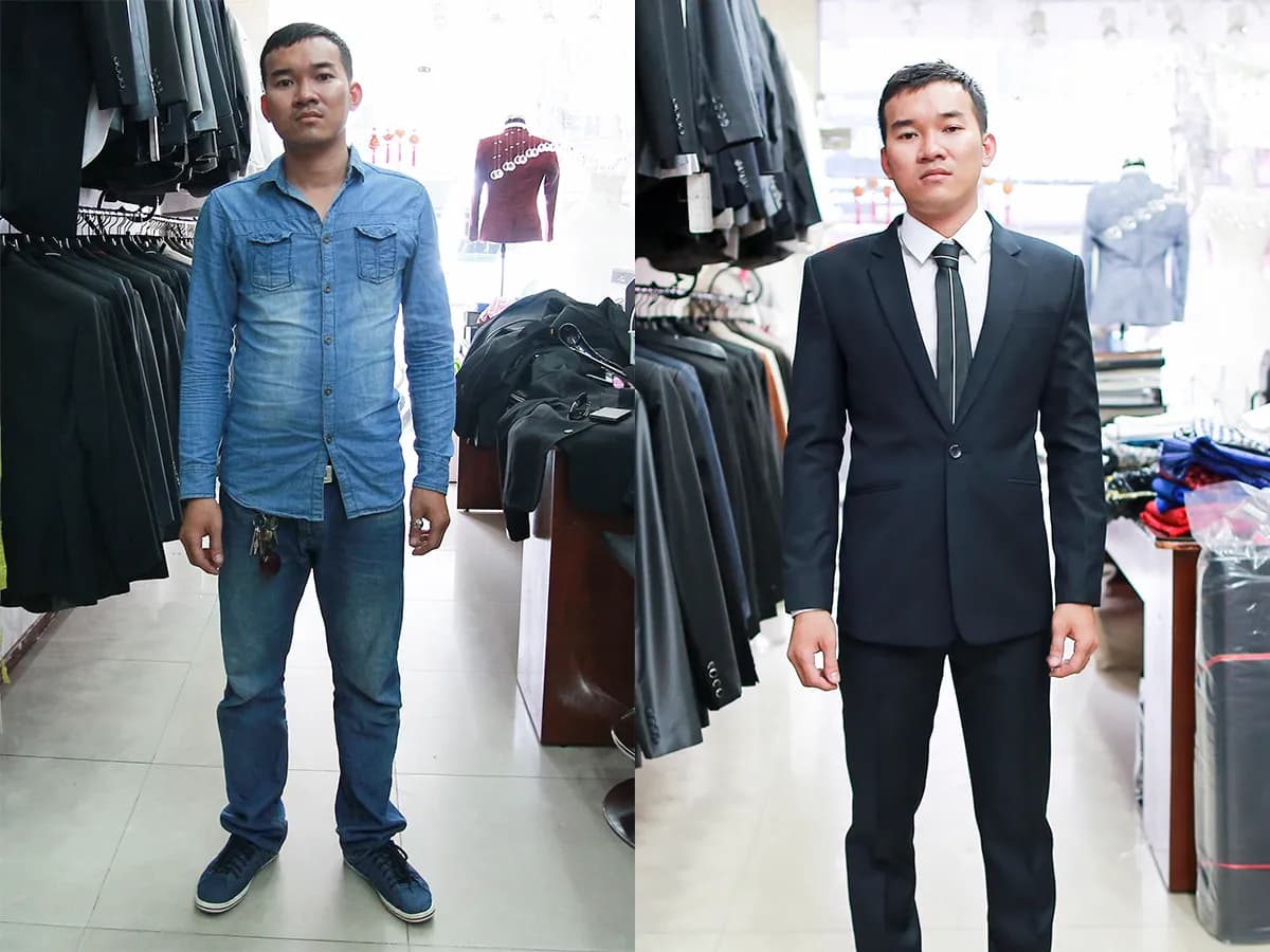 Trước & Sau may đo — Mon Amie