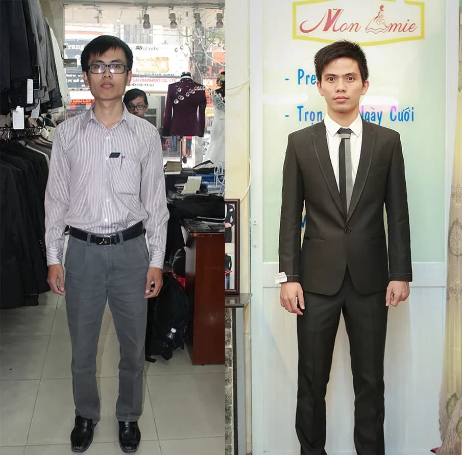 Trước & Sau may đo — Mon Amie