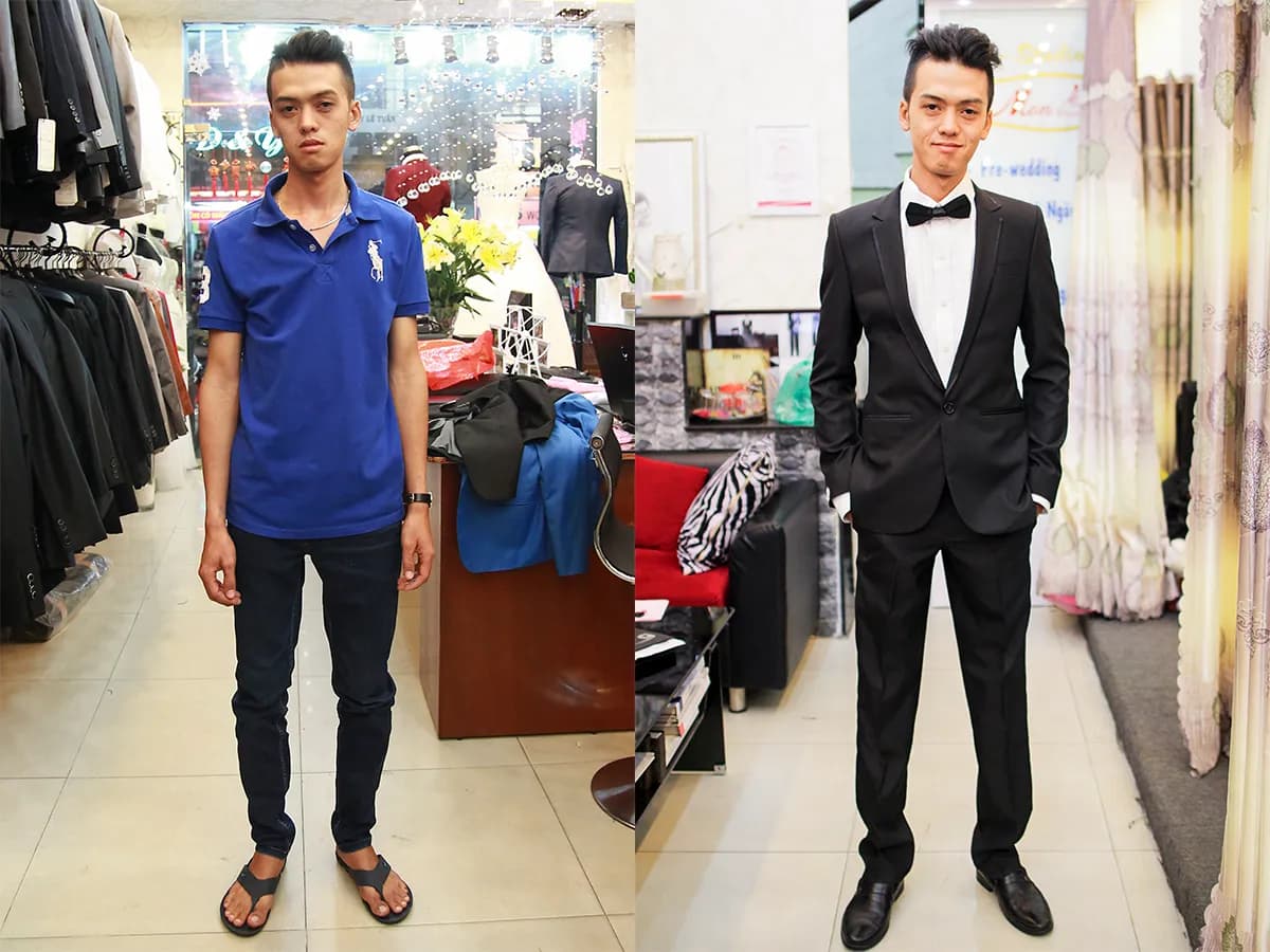 Trước & Sau may đo — Mon Amie