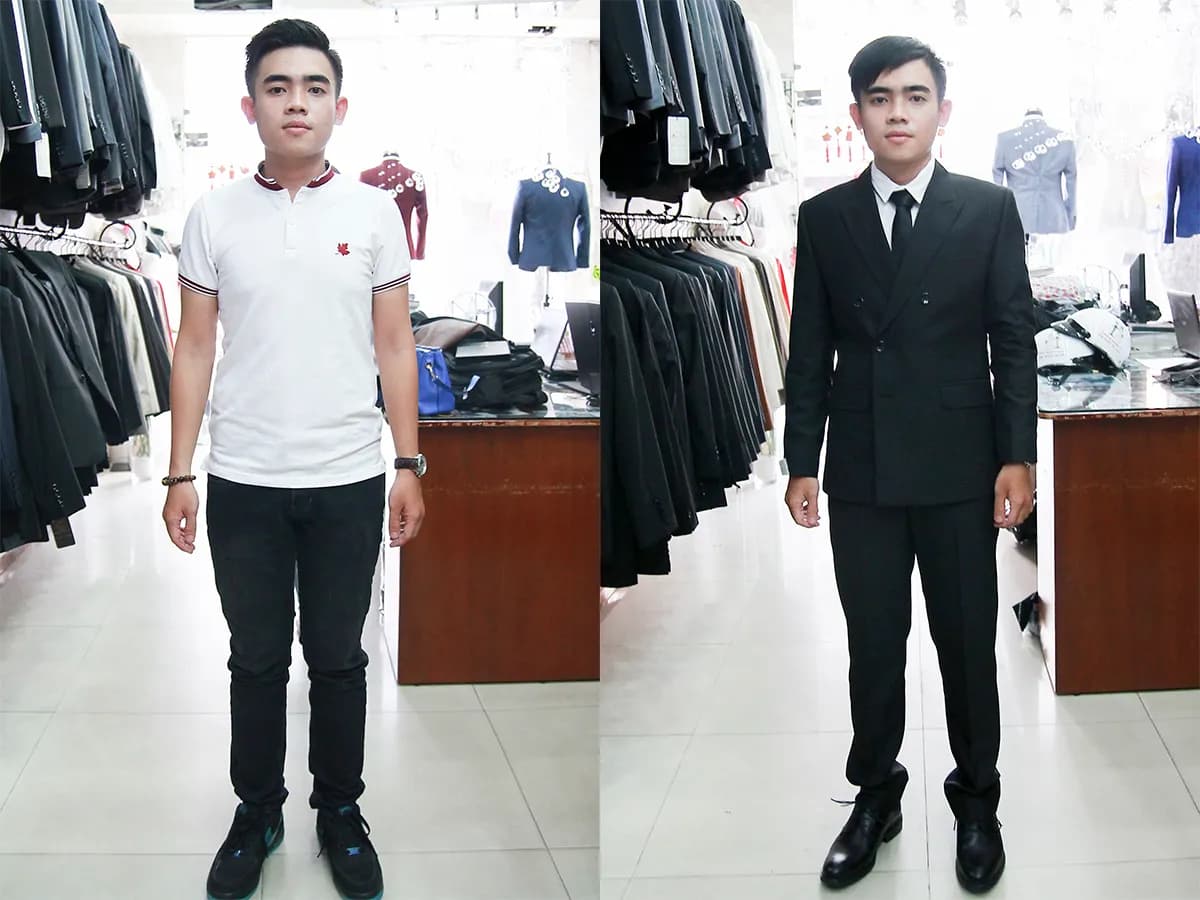 Trước & Sau may đo — Mon Amie