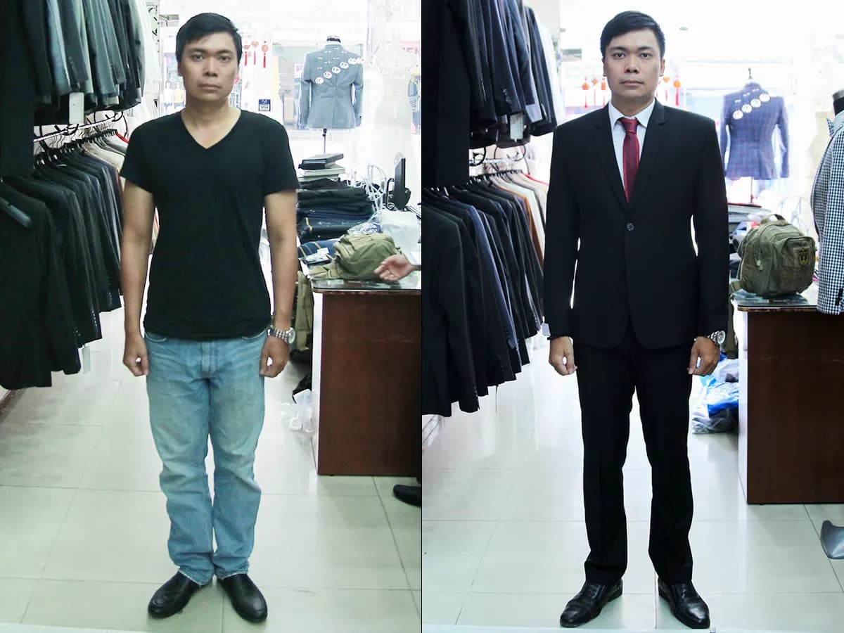 Trước & Sau may đo — Mon Amie