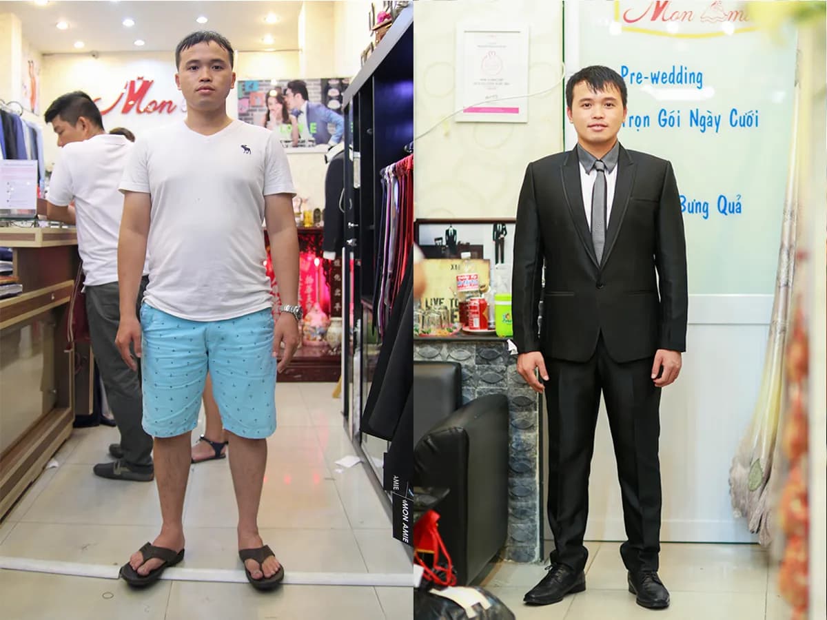 Trước & Sau may đo — Mon Amie