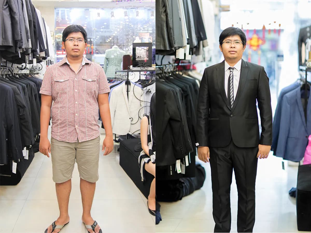 Trước & Sau may đo — Mon Amie