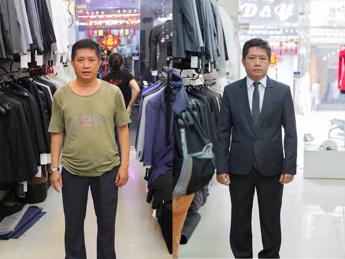 Trước & Sau may đo — Mon Amie
