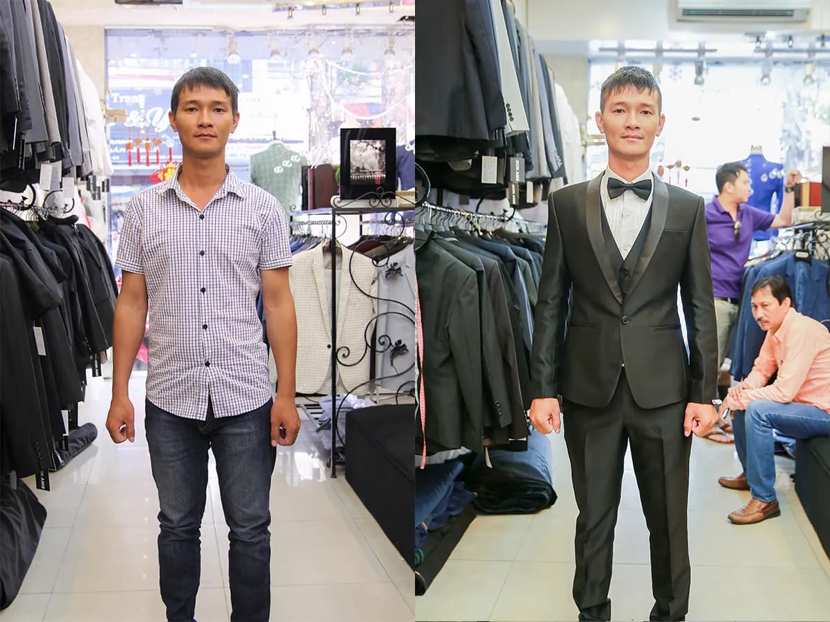 Trước & Sau may đo — Mon Amie
