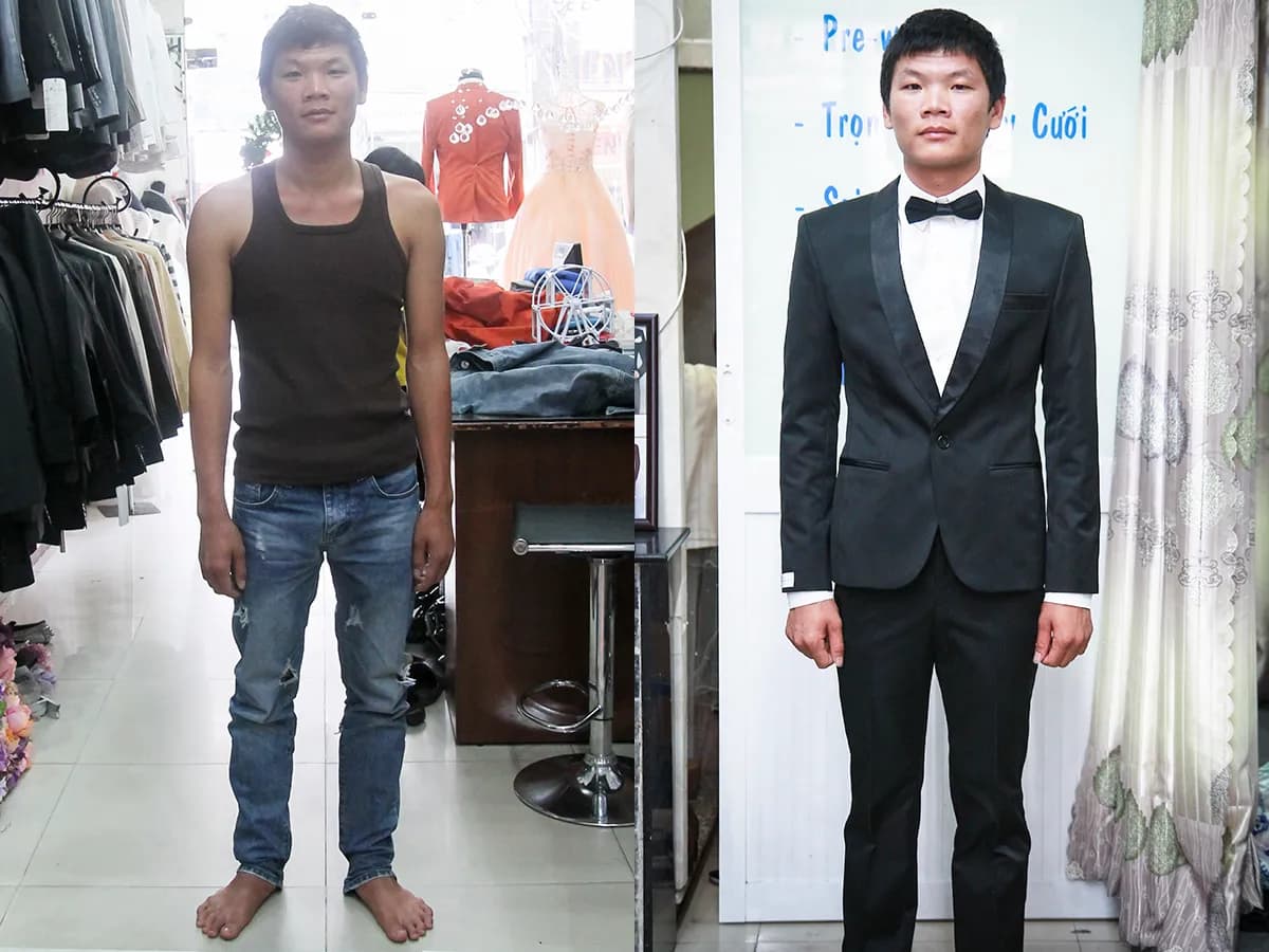 Trước & Sau may đo — Mon Amie