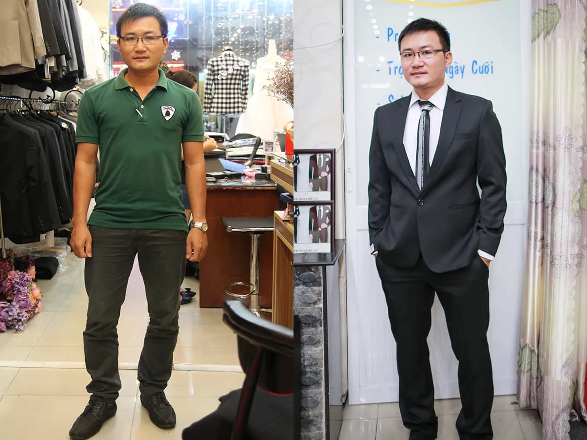 Trước & Sau may đo — Mon Amie