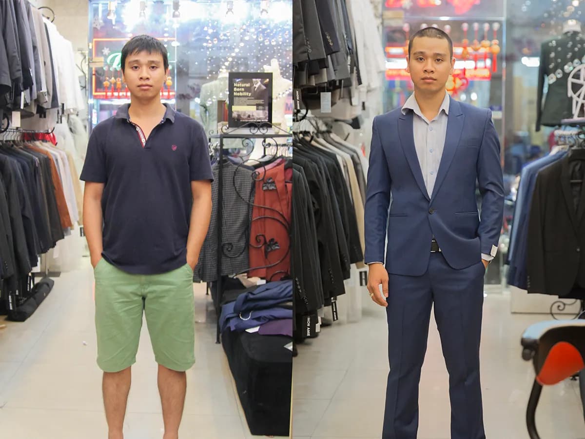 Trước & Sau may đo — Mon Amie