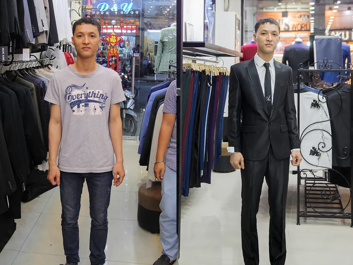 Trước & Sau may đo — Mon Amie