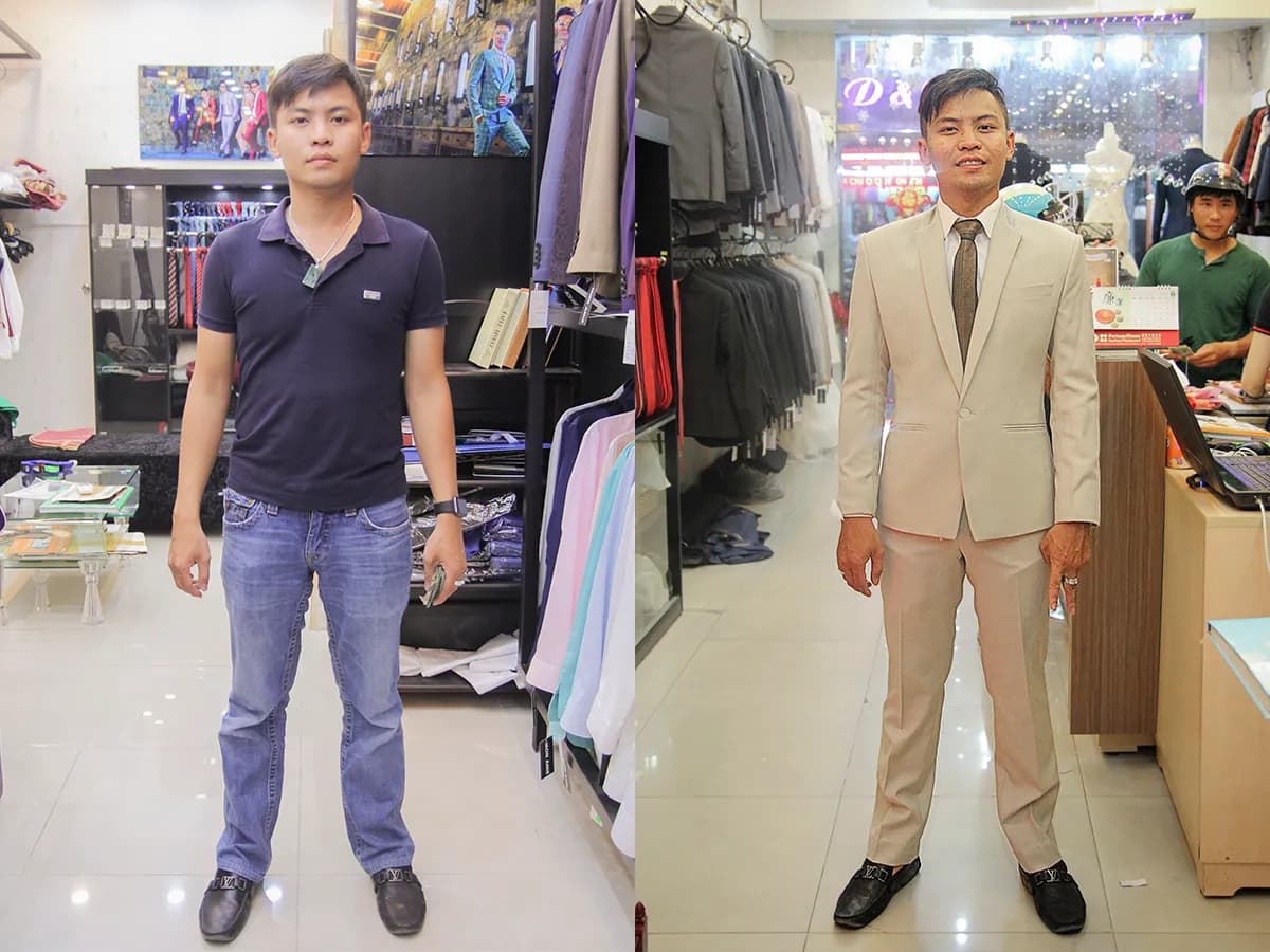 Trước & Sau may đo — Mon Amie