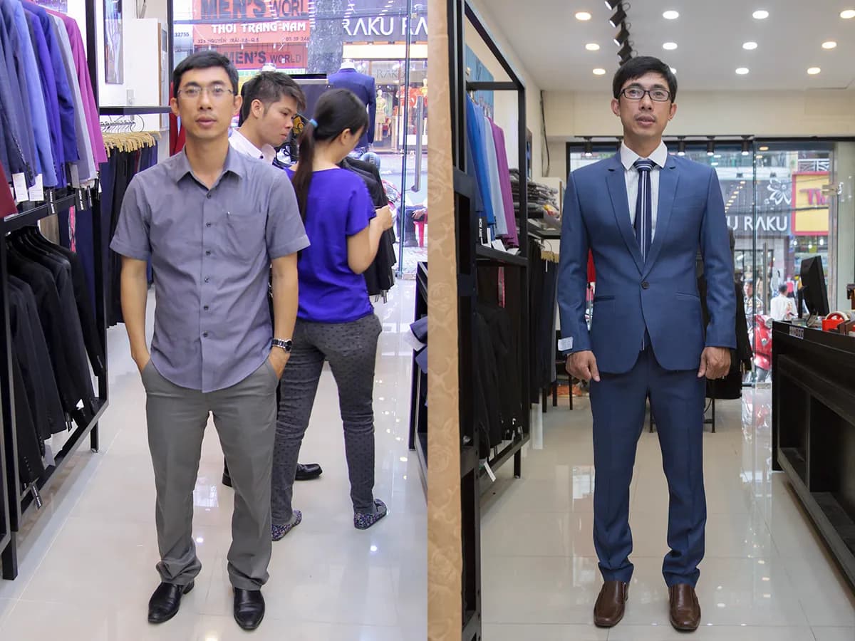 Trước & Sau may đo — Mon Amie