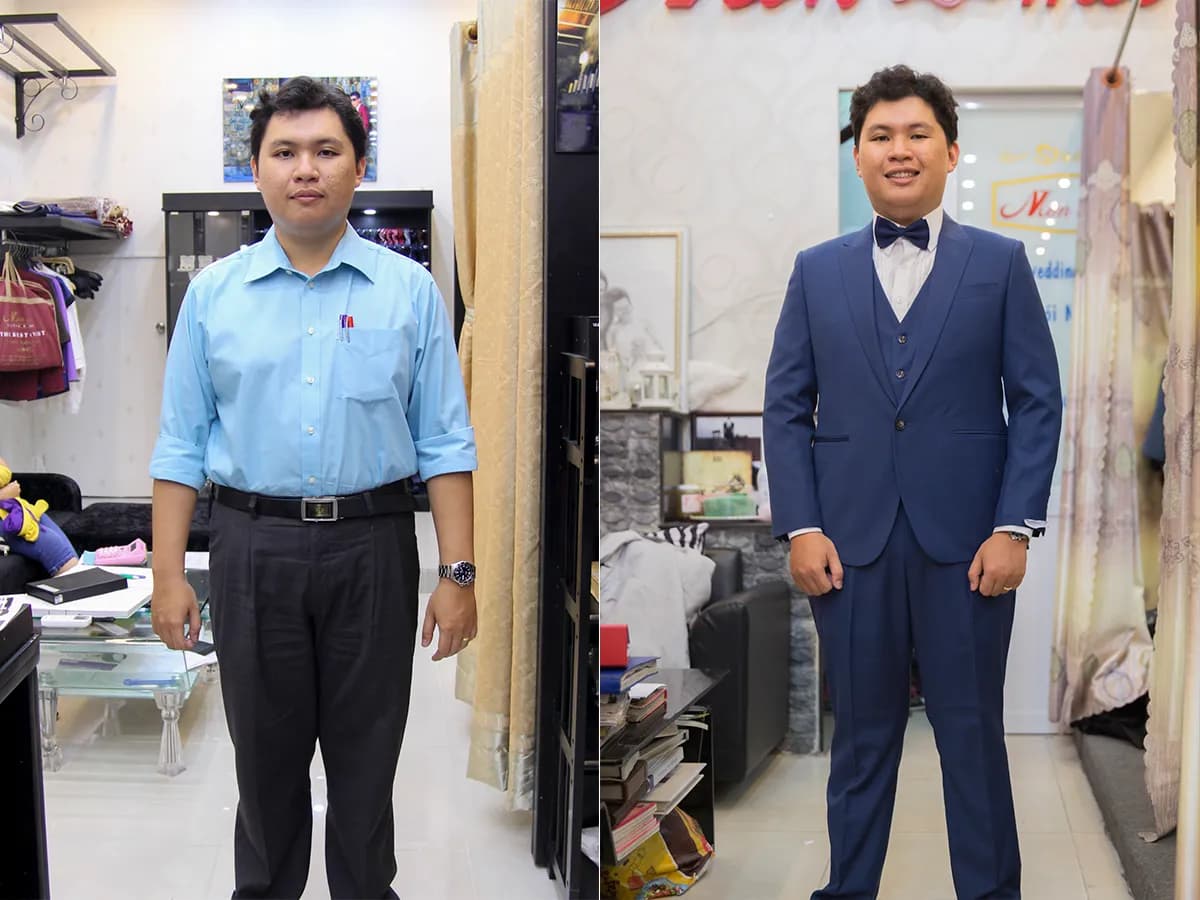 Trước & Sau may đo — Mon Amie