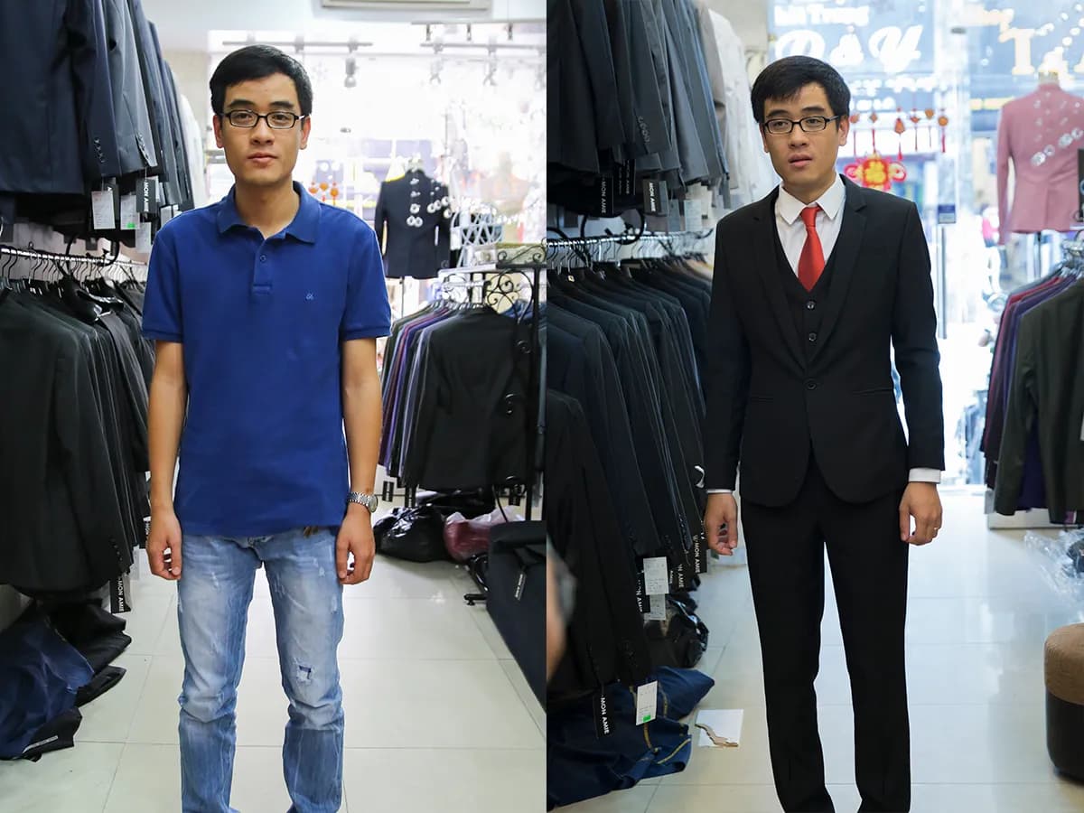 Trước & Sau may đo — Mon Amie