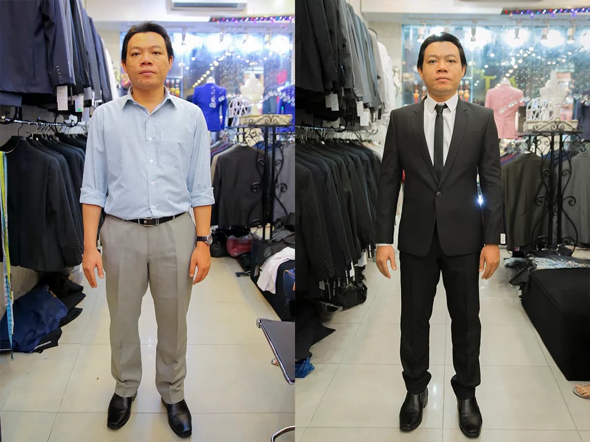 Trước & Sau may đo — Mon Amie