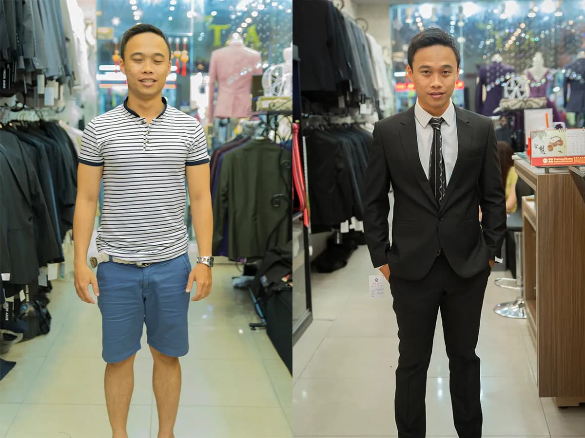 Trước & Sau may đo — Mon Amie