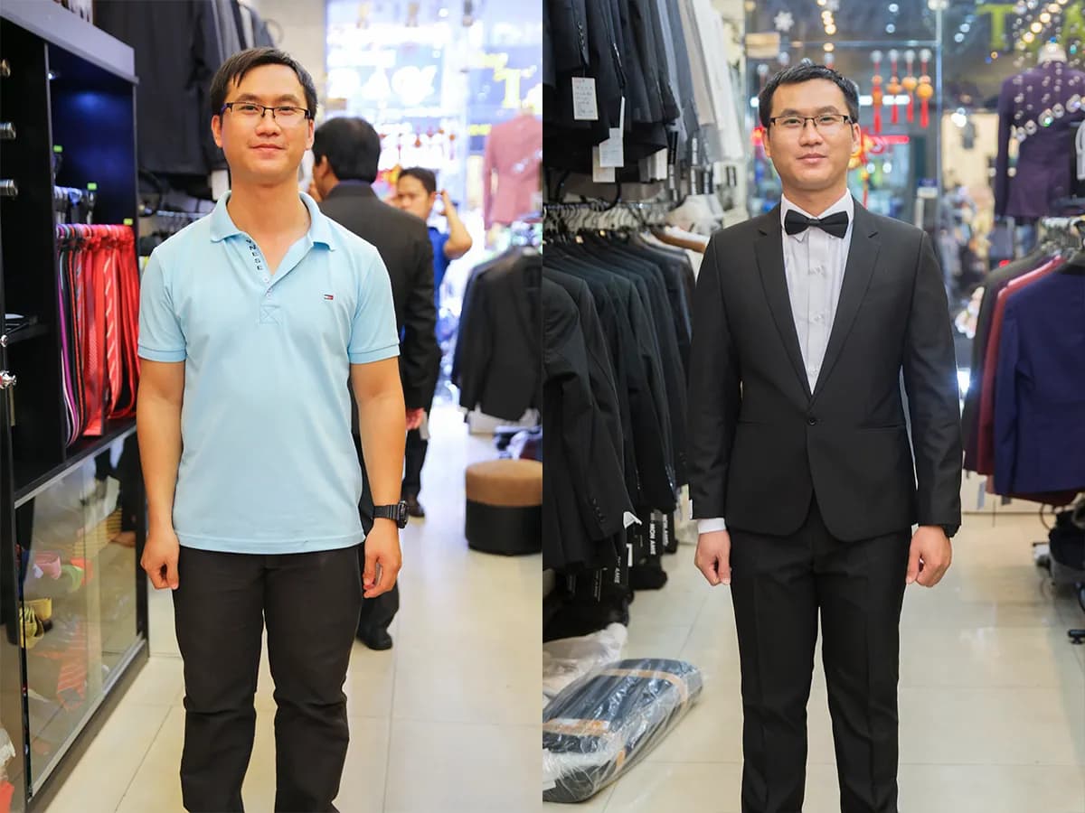 Trước & Sau may đo — Mon Amie