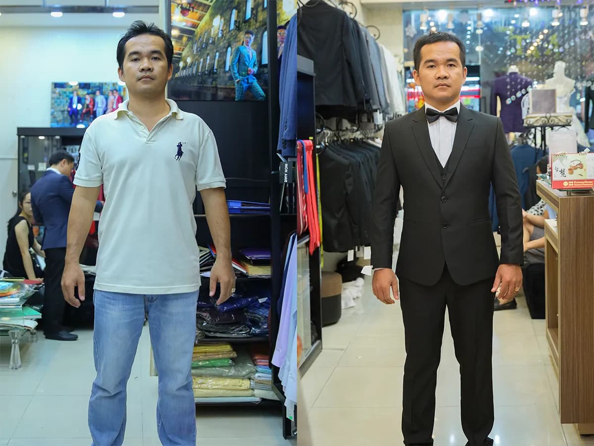 Trước & Sau may đo — Mon Amie
